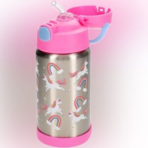 Pink Unicorn Kids Water Bottle